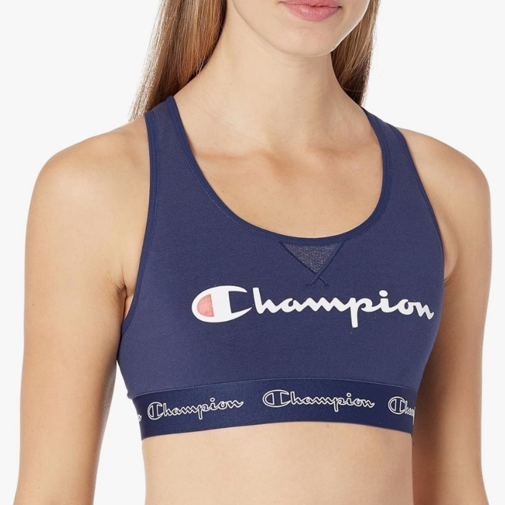 Champion Navy Sports Bra The Authentic XS